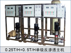 0.25T，0.5T單級(jí)反滲透主機(jī)